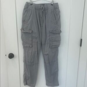 Hollister Men's Charcoal Cargo Pants